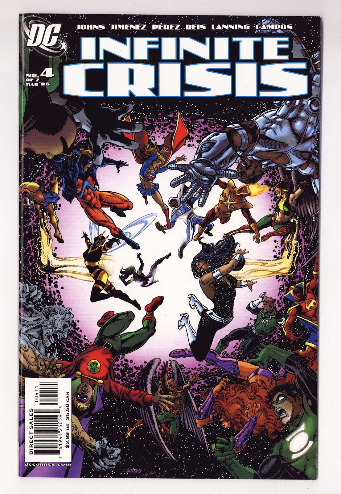 Infinite Crisis   4  Mid Grade   (2006) Perez   Variant  
