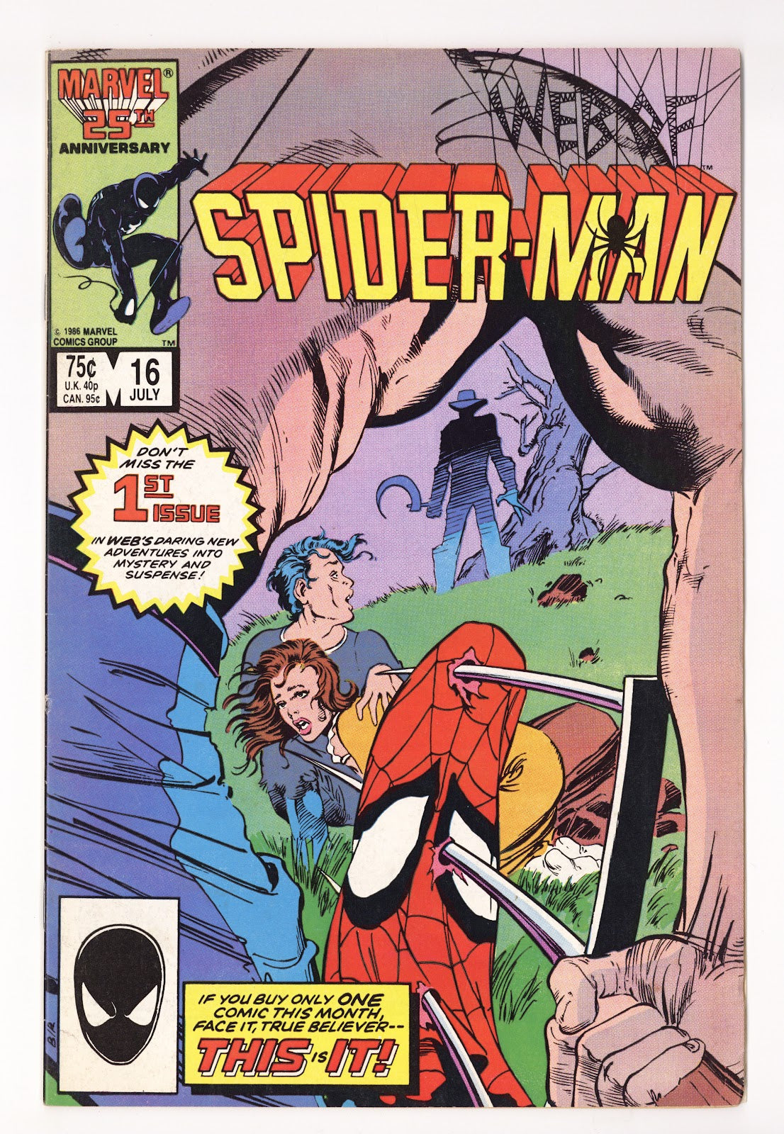 Web of Spider-Man Vol 1 16  Mid Grade   (1986)   Direct  
