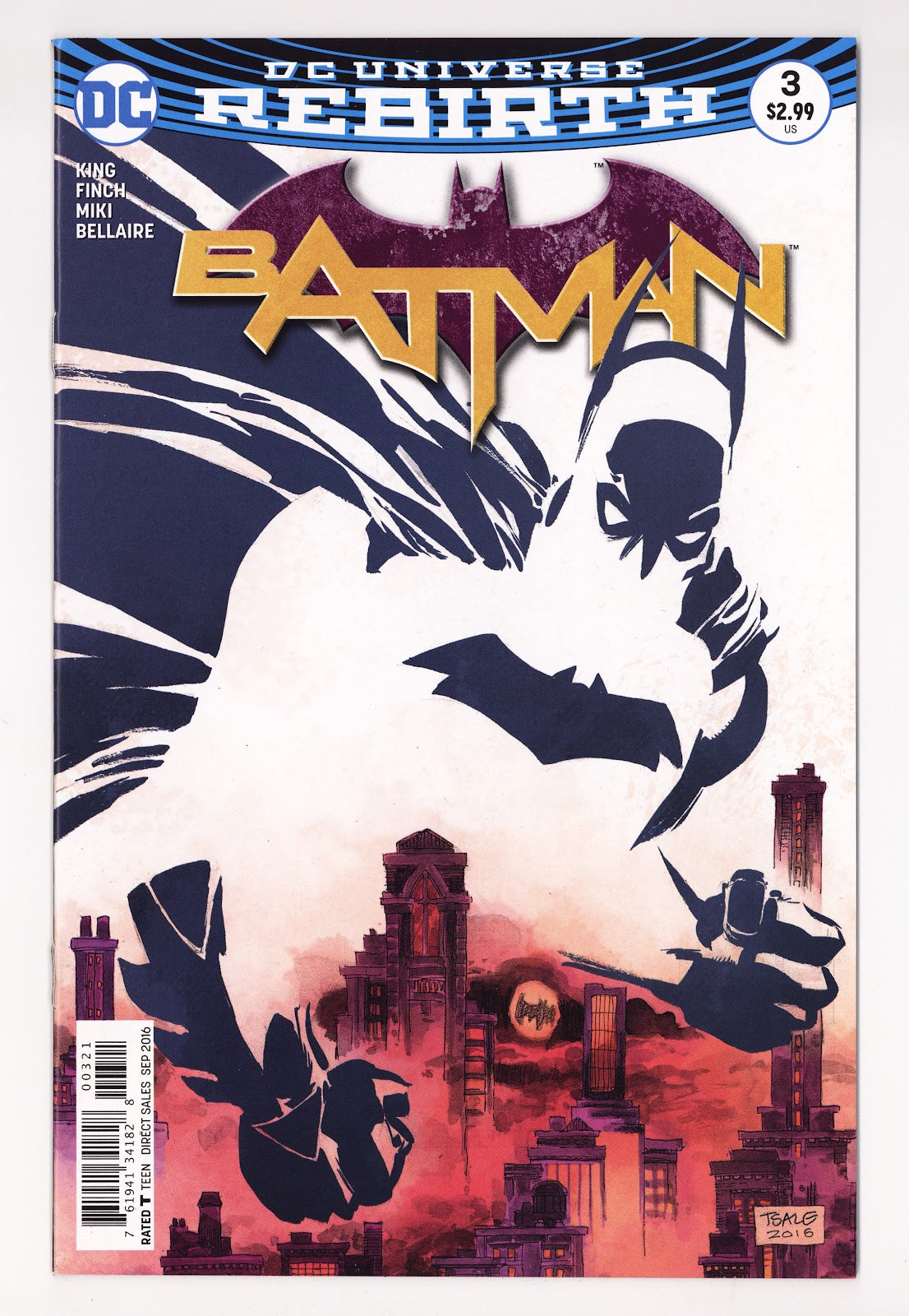 Batman Vol 3 3 High Grade (2016) Sale Variant 