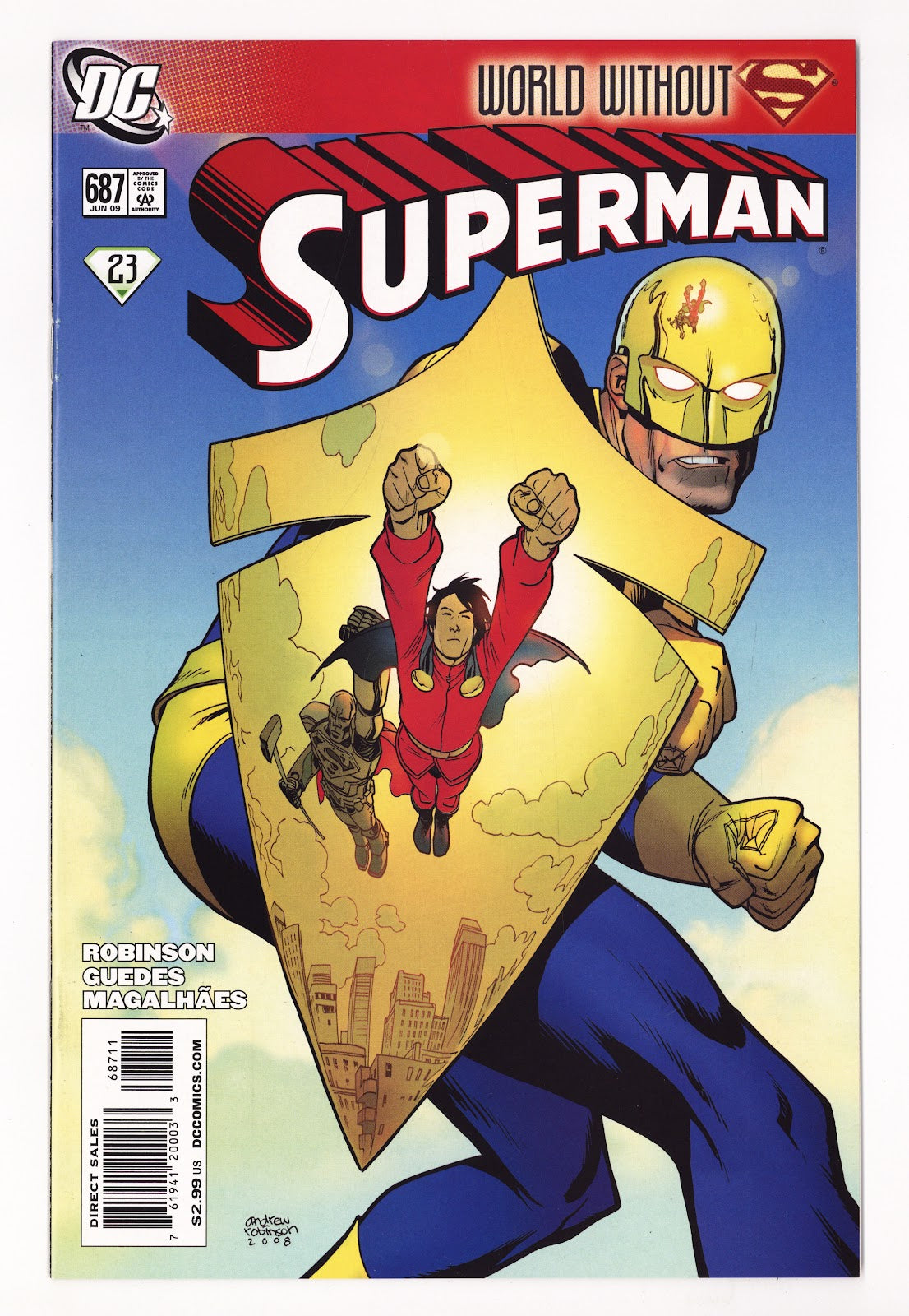 Superman Vol 1 687  High Grade   (2009)   Direct Sales  