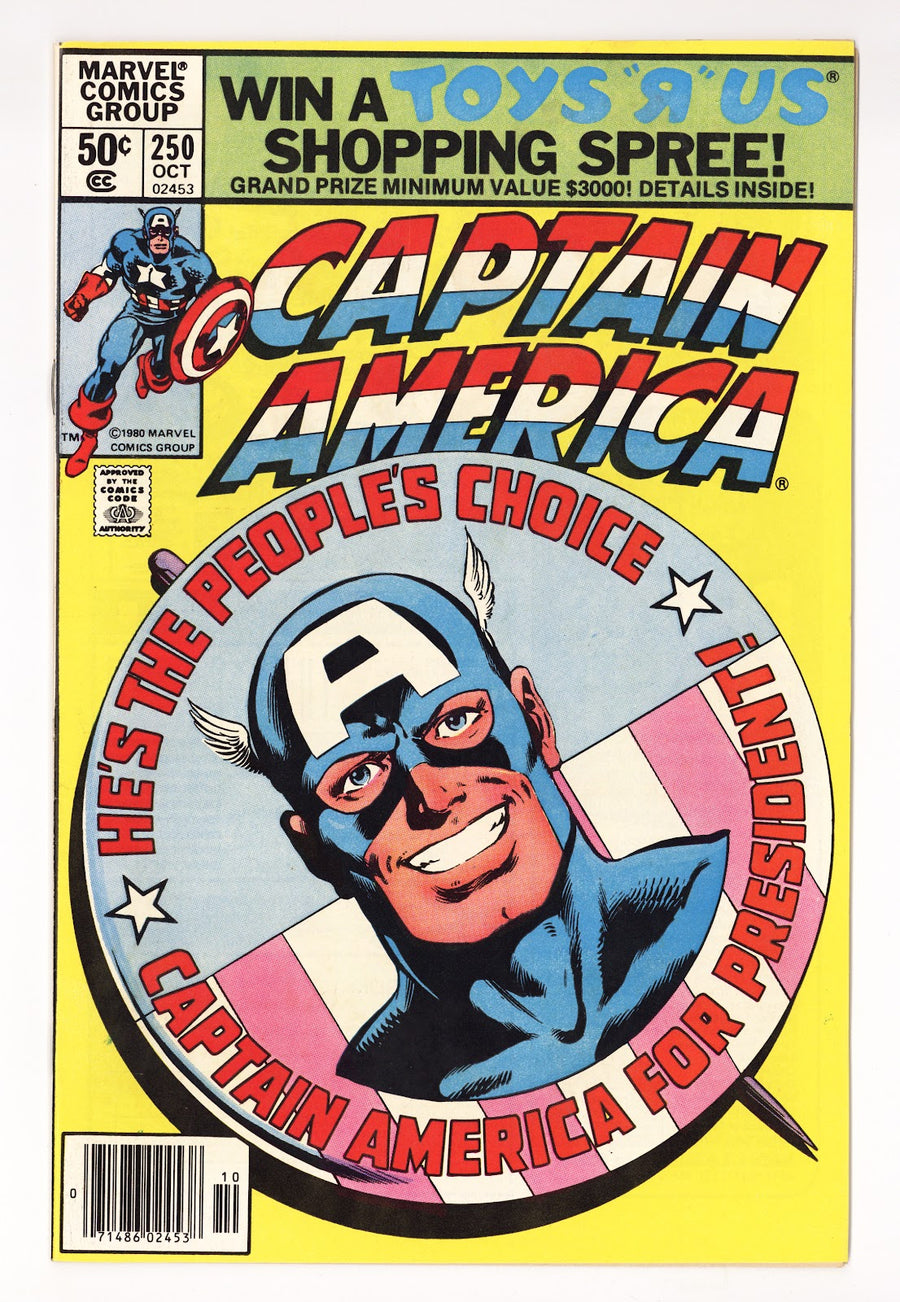 Captain America Vol 1 250  Mid Grade   (1980)   Newsstand