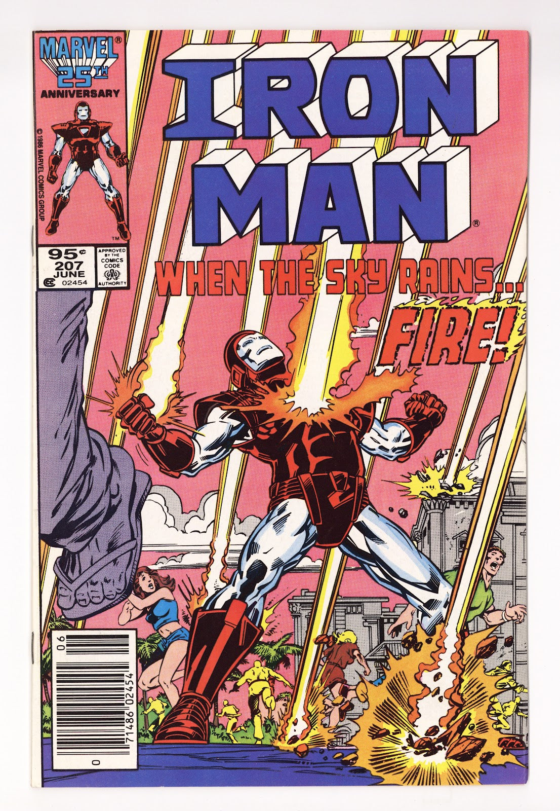 Iron Man Vol 1 207  Mid Grade   (1986)   Canadian Price Variant