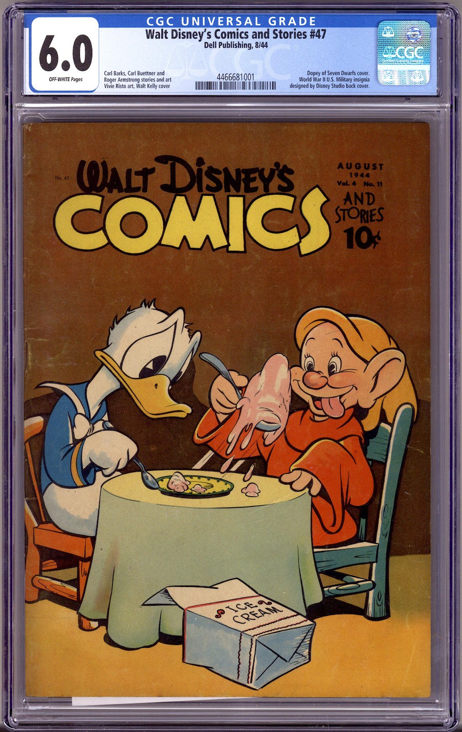Walt Disney's Comics and Stories Vol 4 11 (47) CGC 6.0 (FN)   (1944)