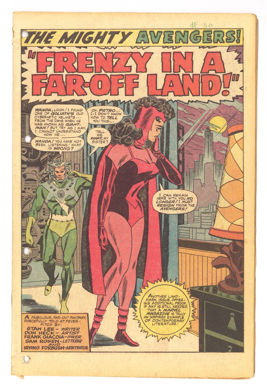 The Avengers Vol 1 30 Coverless (1966) 