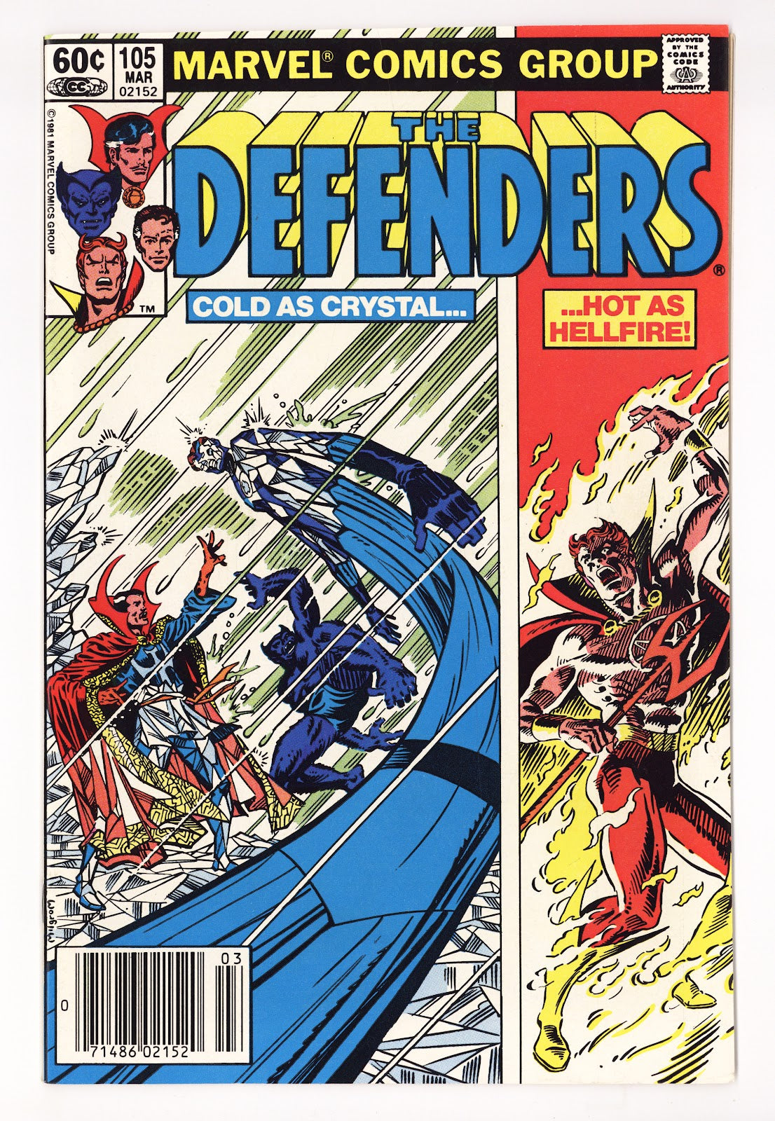 The Defenders Vol 1 105  High Grade   (1982)   Newsstand  