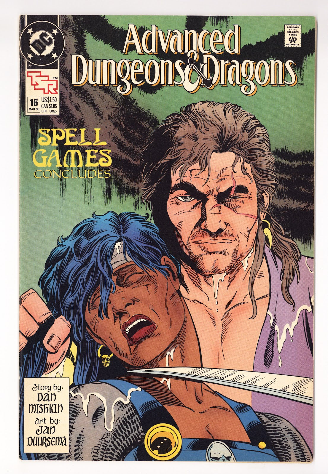 Advanced Dungeons & Dragons Comic Book 16 High Grade (1990) Direct 