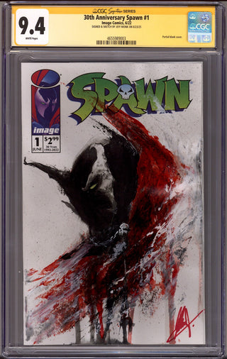 30th Anniversary Spawn   [nn] CGC 9.4 (NM)   (2022)     Signed / Remarked x1 Cover Jeff Monk