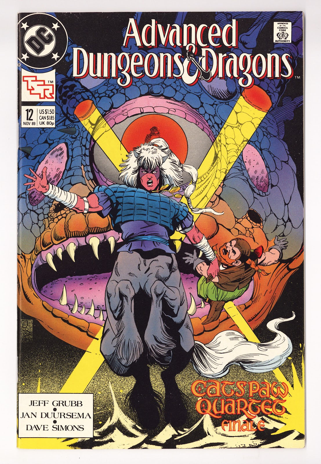 Advanced Dungeons & Dragons Comic Book 12 High Grade (1989) 