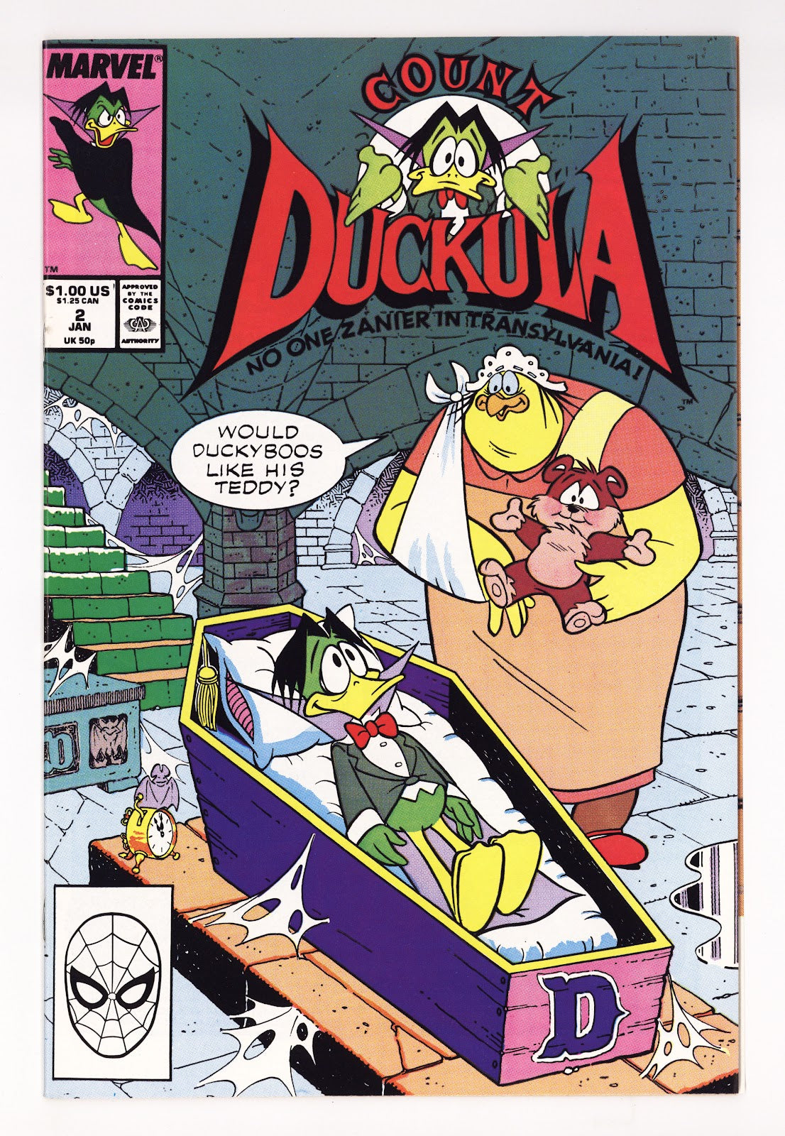 Count Duckula 2 High Grade (1989) Newsstand 