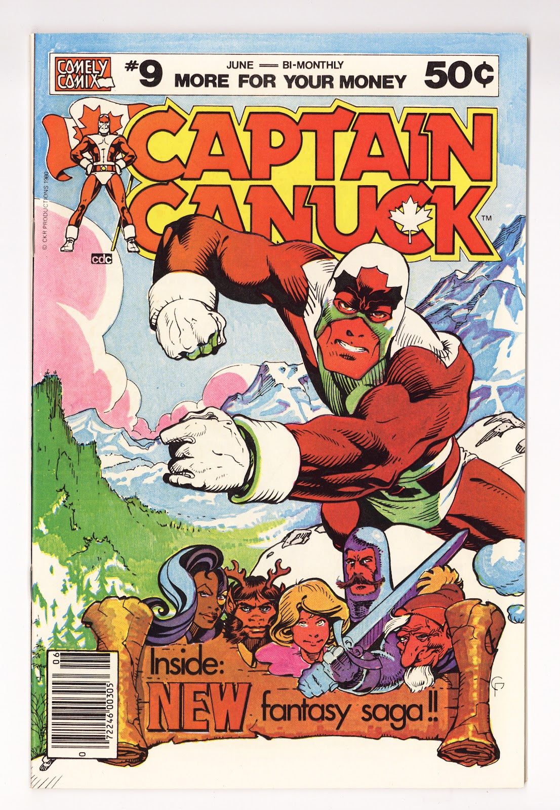 Captain Canuck Vol 1 9 High Grade (1980) Newsstand 