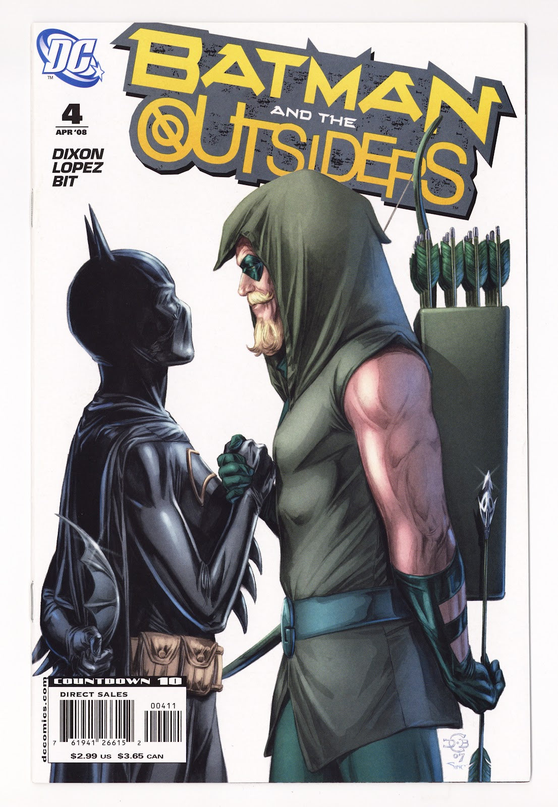 Batman and the Outsiders Vol 1 4  High Grade   (2008)   Direct Sales  