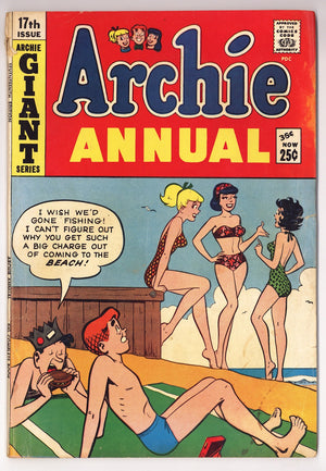 Archie Annual Vol 1 17 VG- (3.5) (1967) NOT Canadian Price Variant