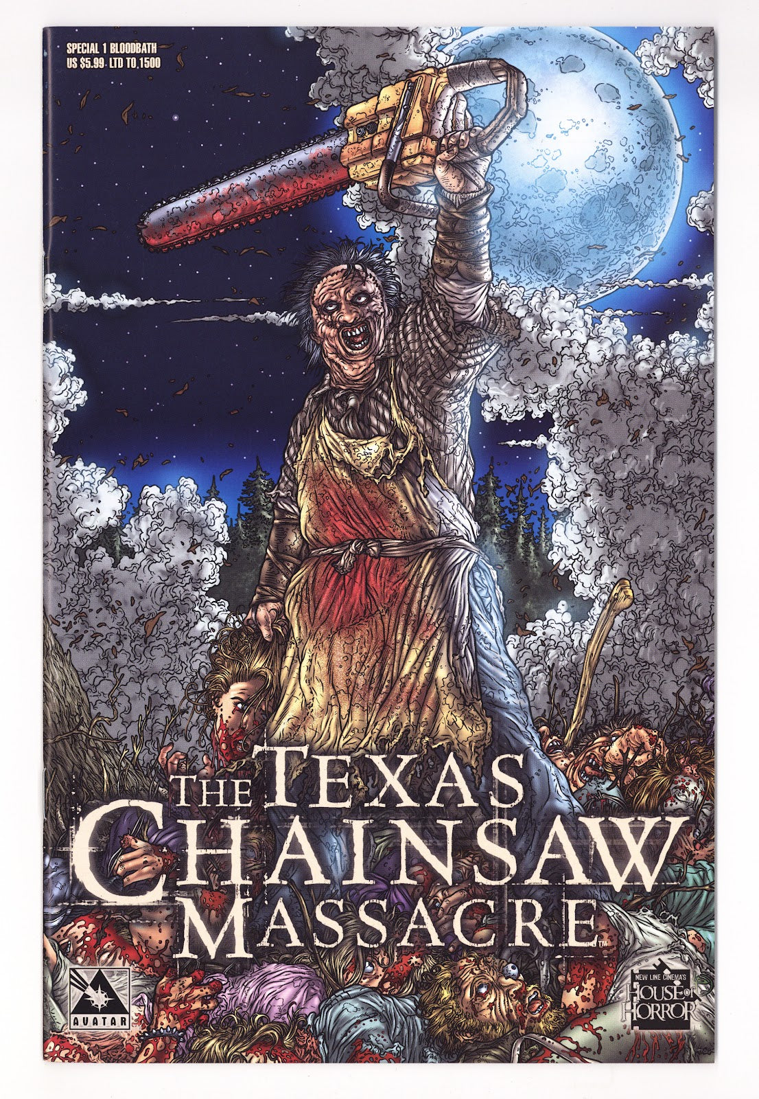 Texas Chainsaw Massacre Special   1  High Grade /1500  (2005) Ryp Bloodbath  Variant  