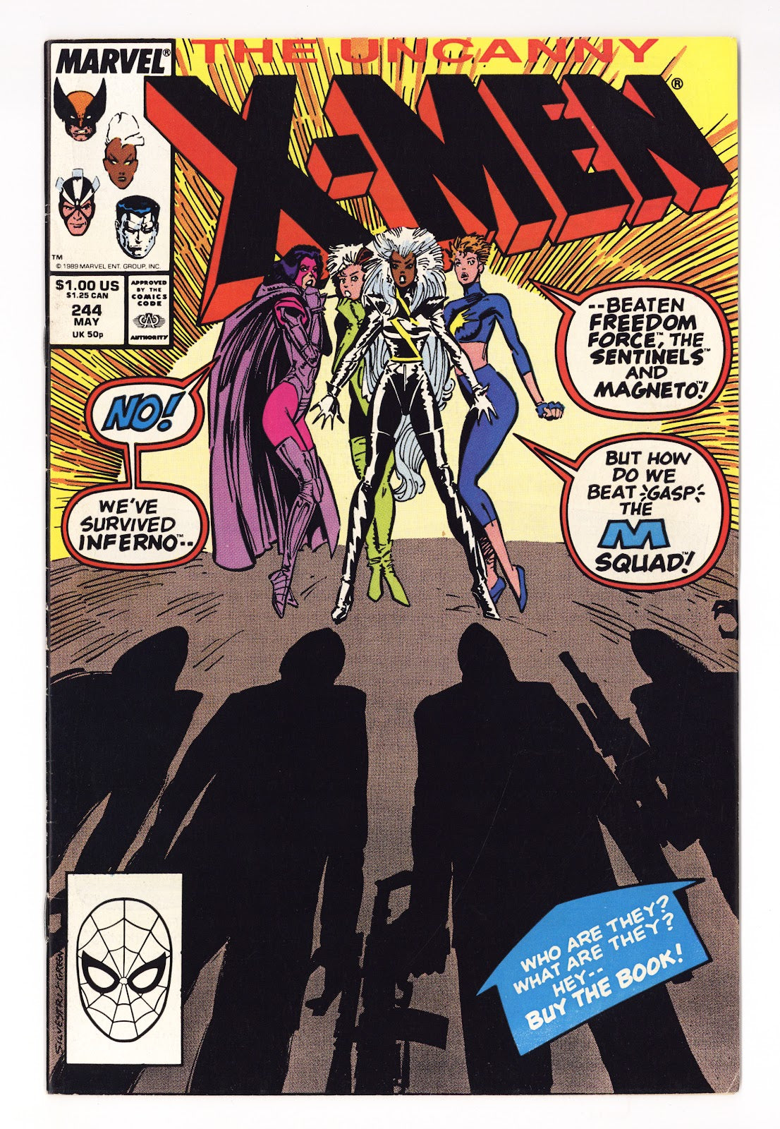 The Uncanny X-Men Vol 1 244  FN (6.0)   (1989)     