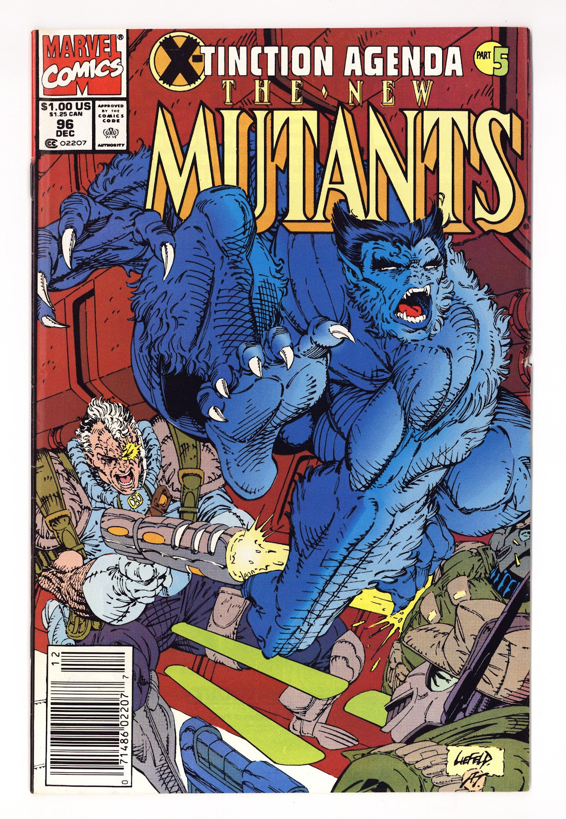 The New Mutants Vol 1 96  Mid Grade   (1990)   Newsstand
