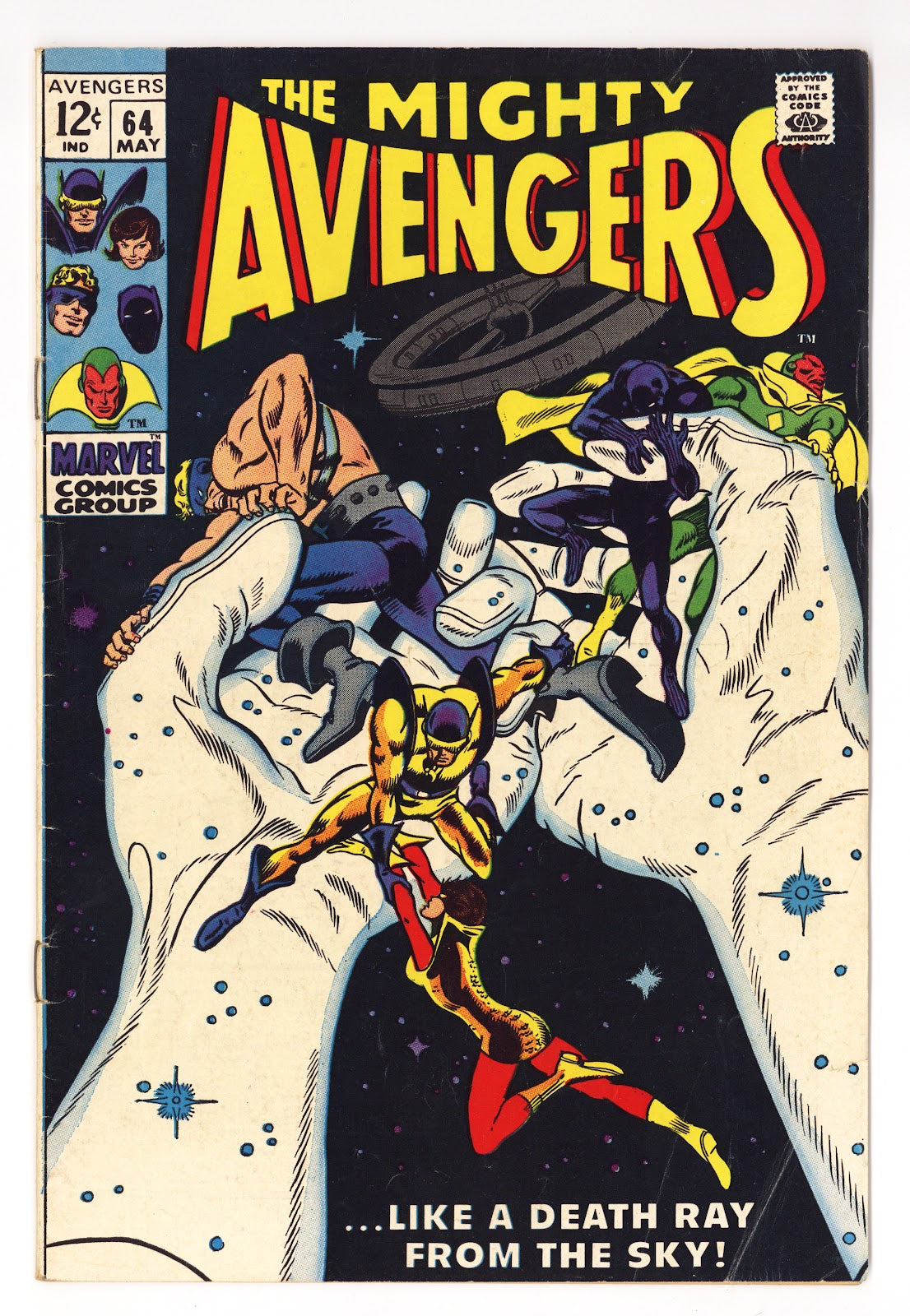 The Avengers Vol 1 64  VG+ (4.5)   (1969)     