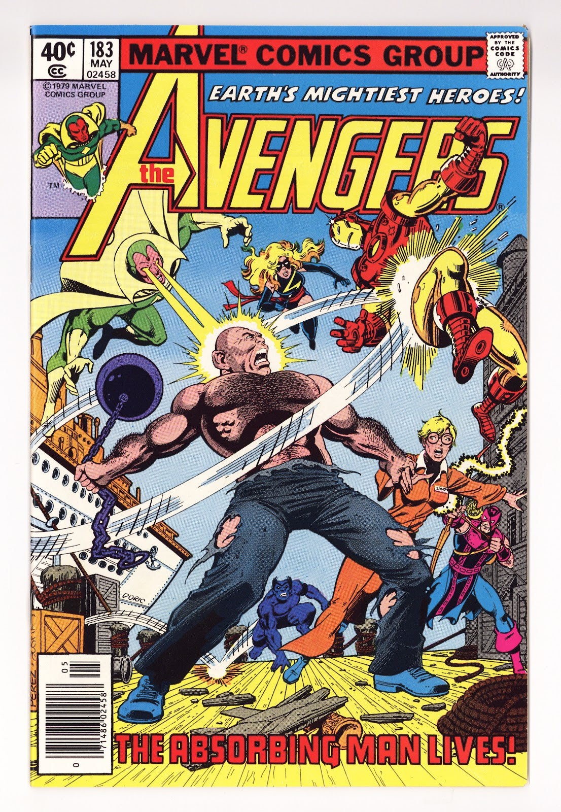 The Avengers Vol 1 183 VF/NM (9.0) (1979) Newsstand 