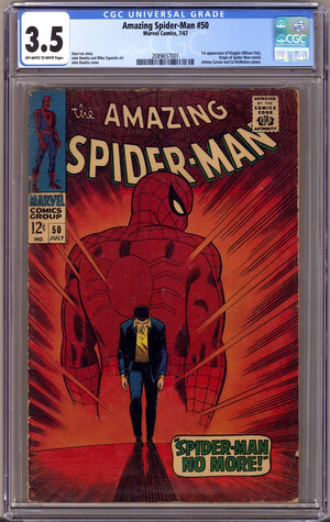 The Amazing Spider-Man Vol 1 50 CGC 3.5 (VG-)   (1967)