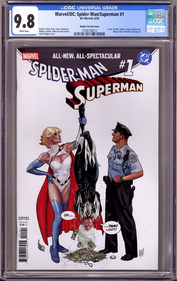 Marvel / DC: Spider-Man / Superman 1 CGC 9.8 (NM/M) (2026) Hughes Variant