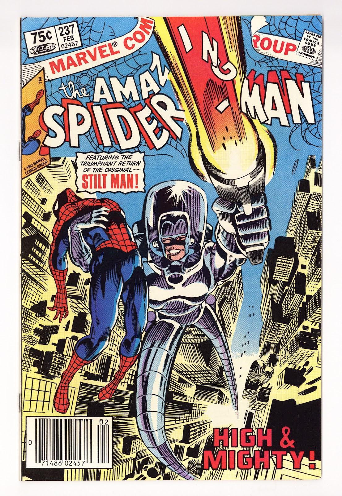 The Amazing Spider-Man Vol 1 237  VF/NM (9.0)   (1983) Canadian   Canadian Price Variant