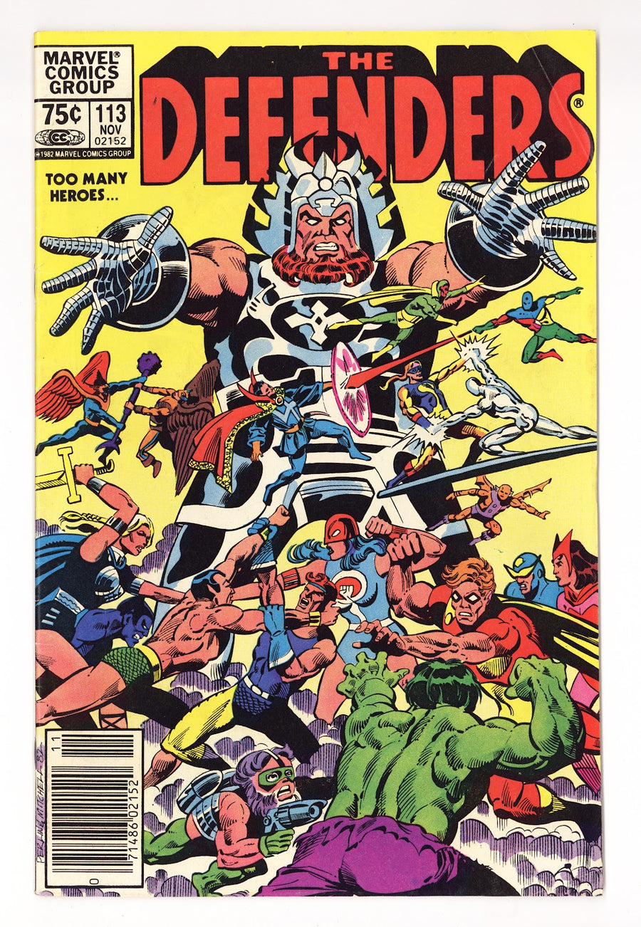 The Defenders Vol 1 113  Low Grade   (1982)   Canadian Price Variant