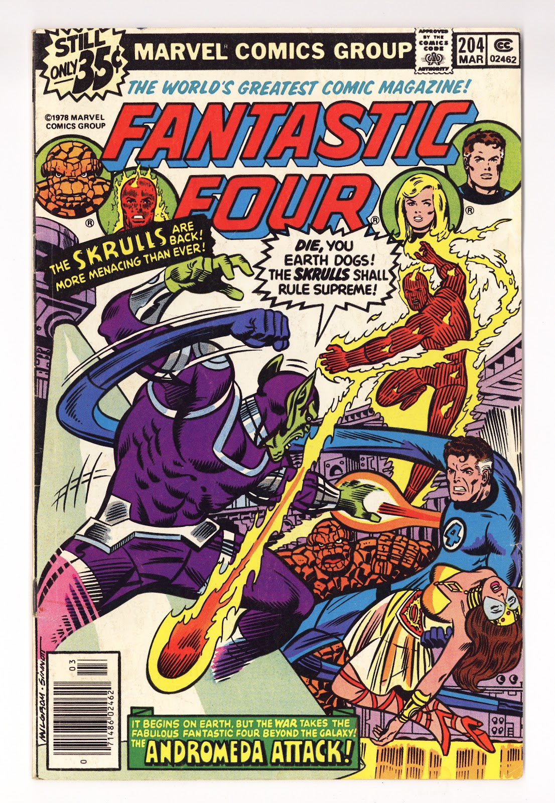 Fantastic Four Vol 1 204 Very Low Grade (1979) 