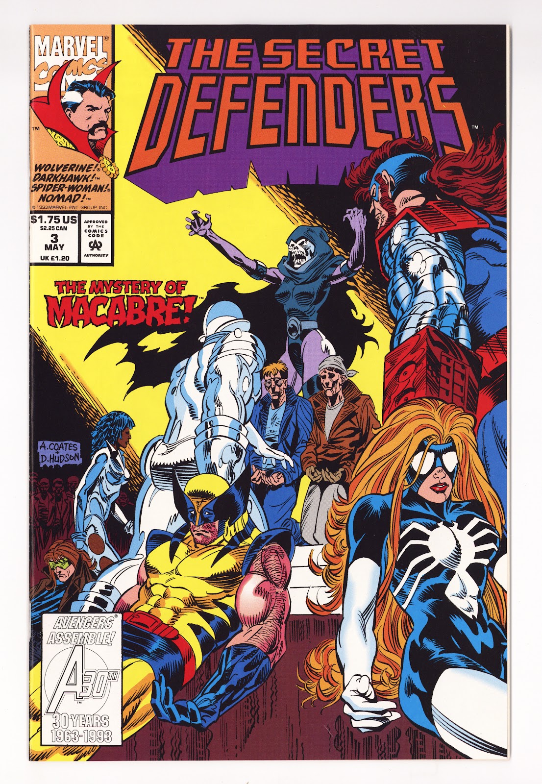 The Secret Defenders Vol 1 3 High Grade (1993) 