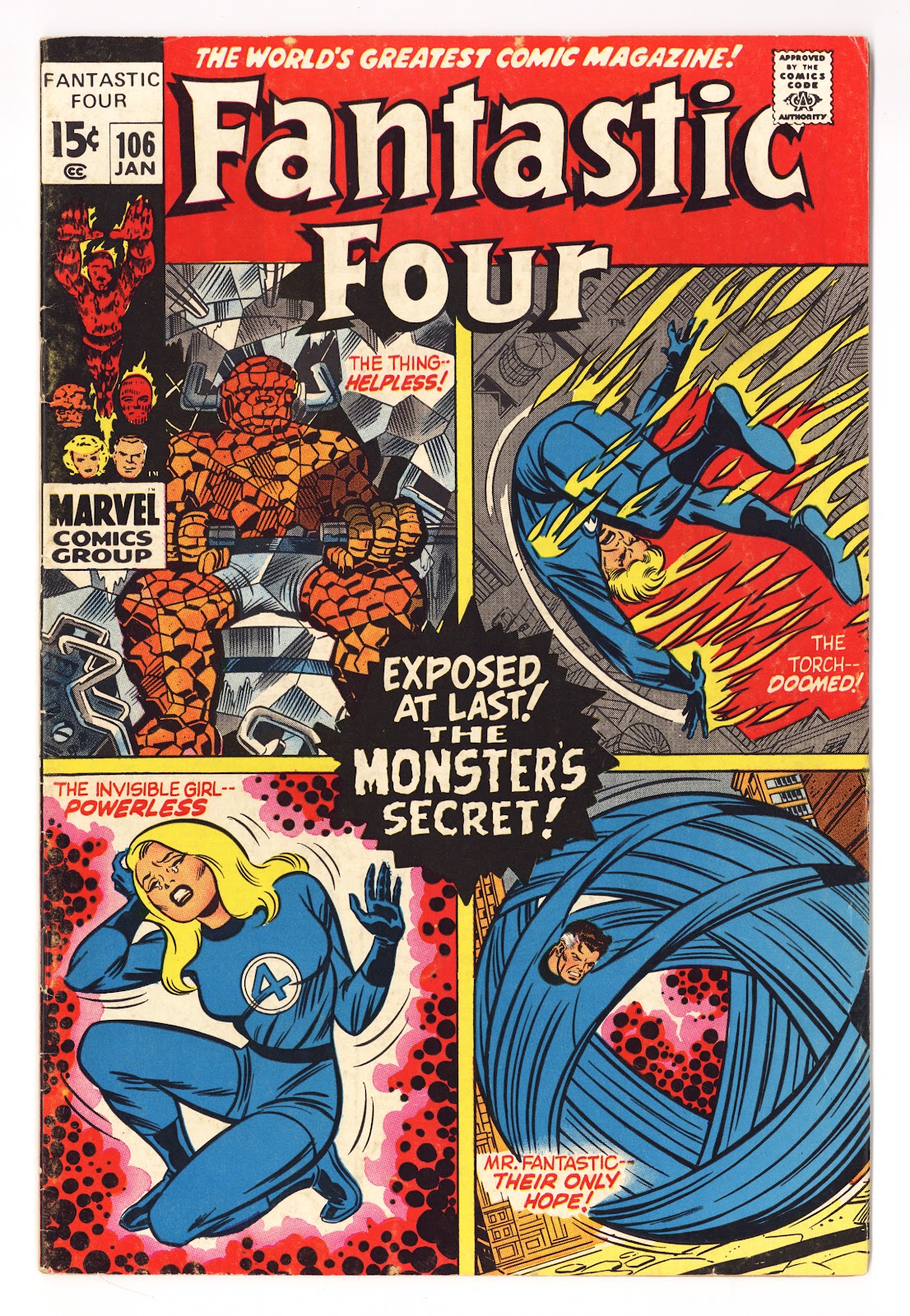 Fantastic Four Vol 1 106 FN- (5.5) (1971) 
