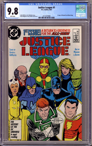 Justice League 1 CGC 9.8 (NM/M) (1987)