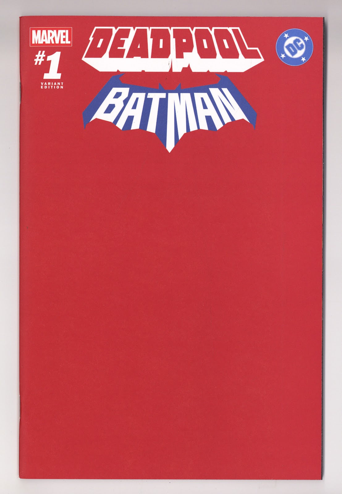 Marvel / DC: Deadpool / Batman 1 High Grade (2025) Red Blank Variant 