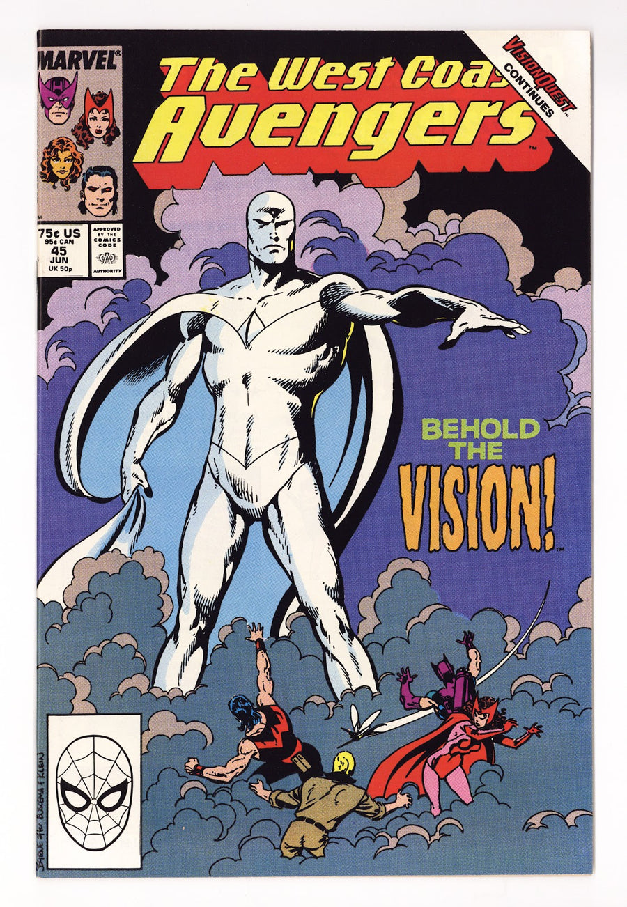 West Coast Avengers Vol 2 45  NM- (9.2)   (1989)     