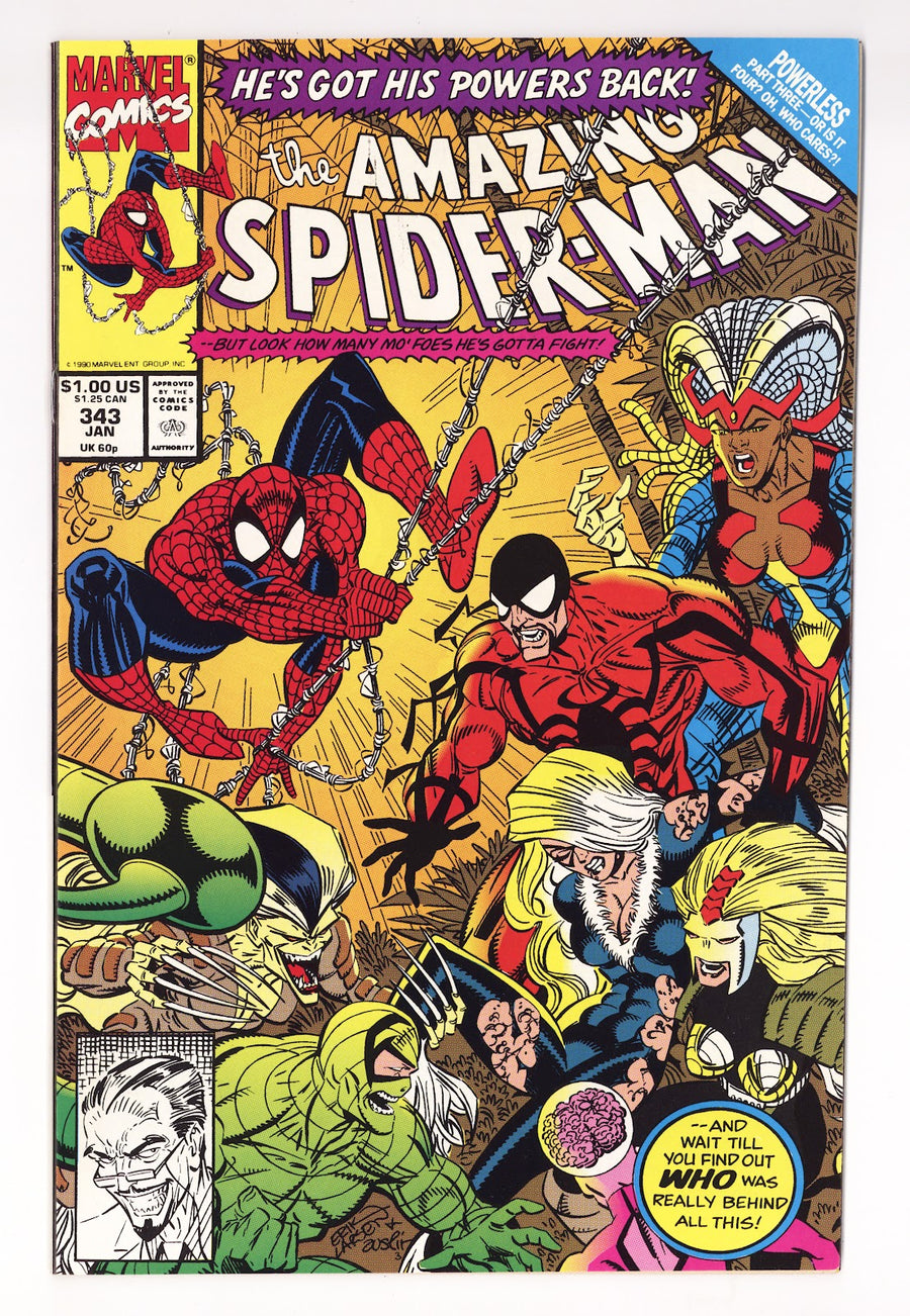 The Amazing Spider-Man Vol 1 343 High Grade (1991)  
