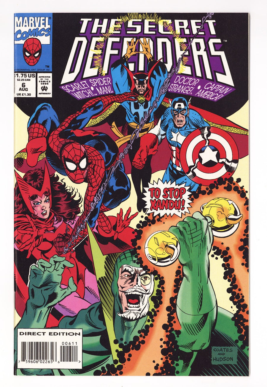 The Secret Defenders Vol 1 6 High Grade (1993) 