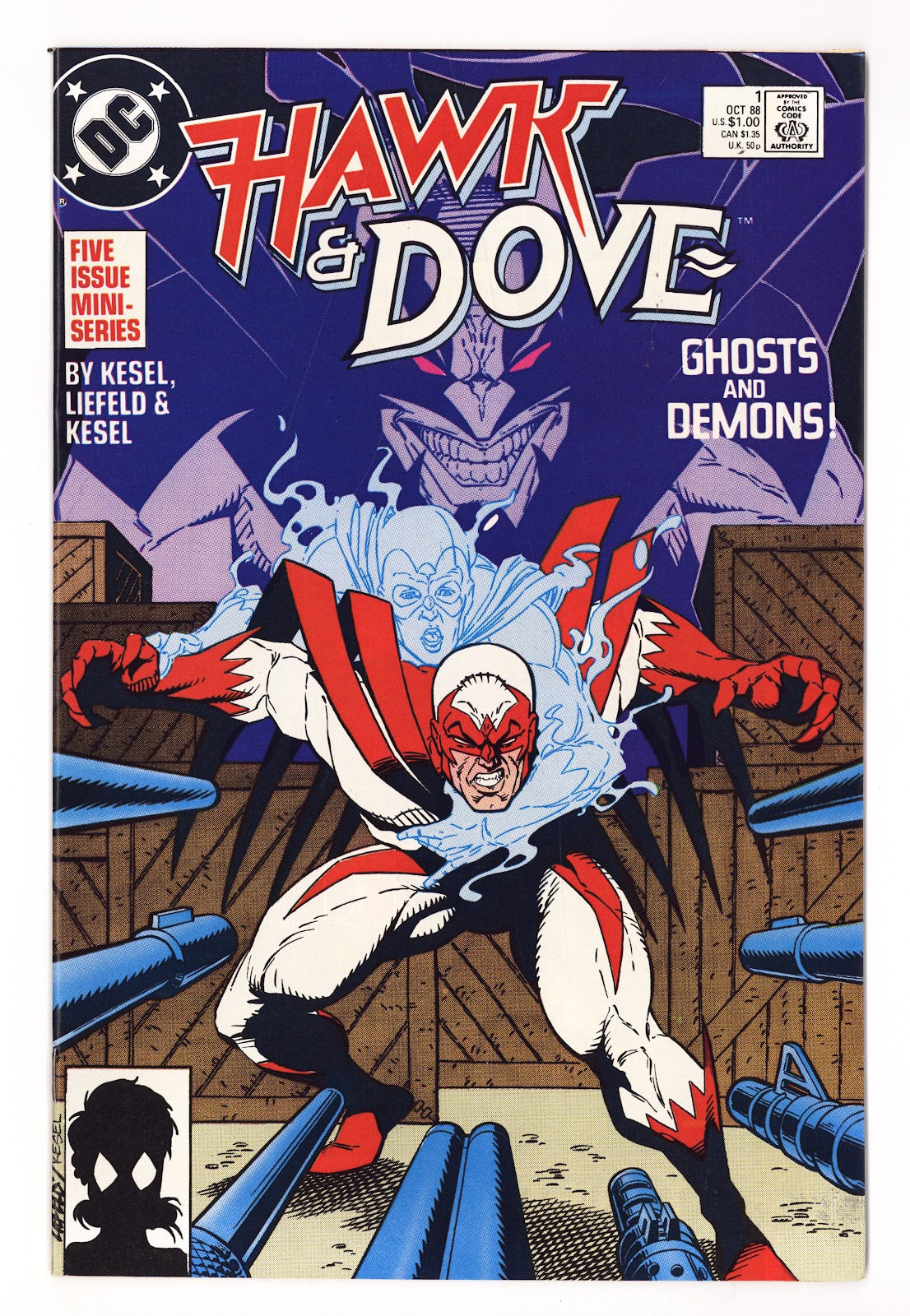 Hawk and Dove Vol 2 1  High Grade   (1988)   Direct