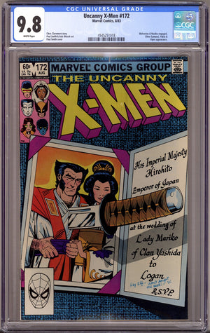 The Uncanny X-Men Vol 1 172 CGC 9.8 (NM/M)   (1983)