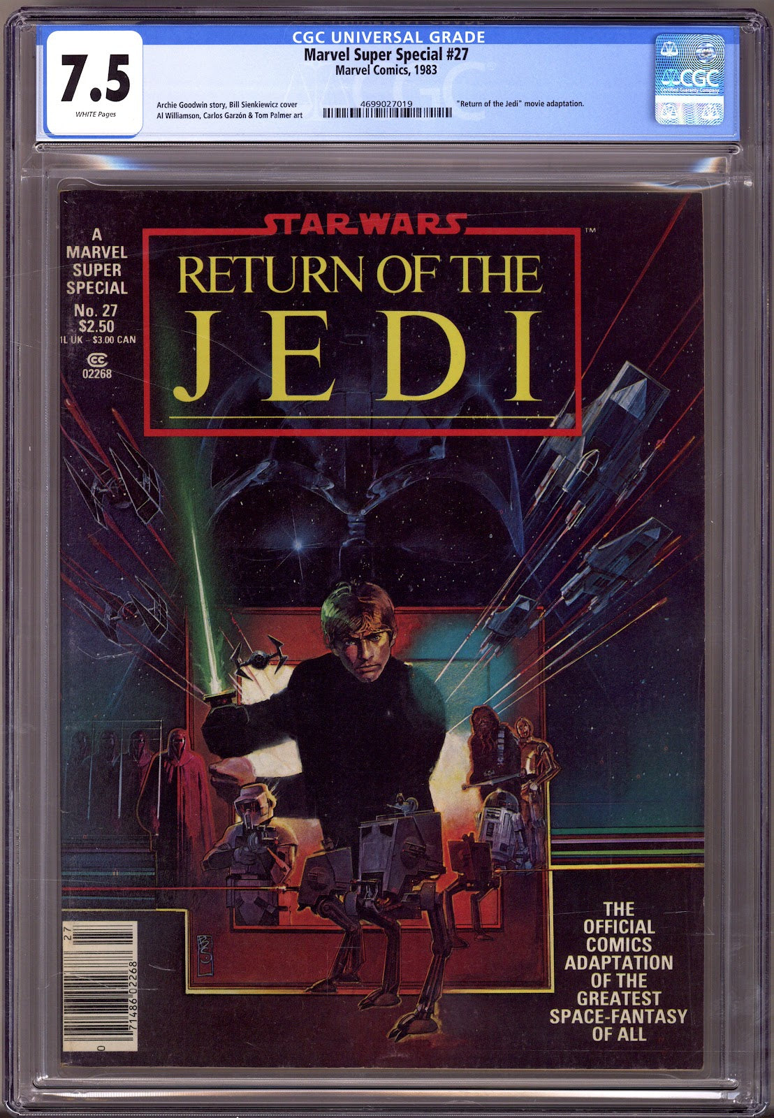 Marvel Super Special Vol 1 27 CGC 7.5 (VF-) Return of the Jedi  (1983)     