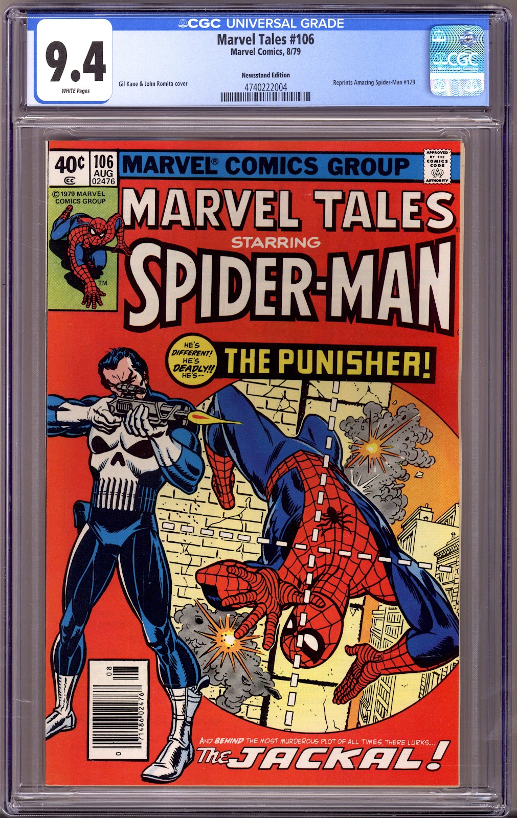 Marvel Tales Vol 2 106 CGC 9.4 (NM) (1979) Newsstand 