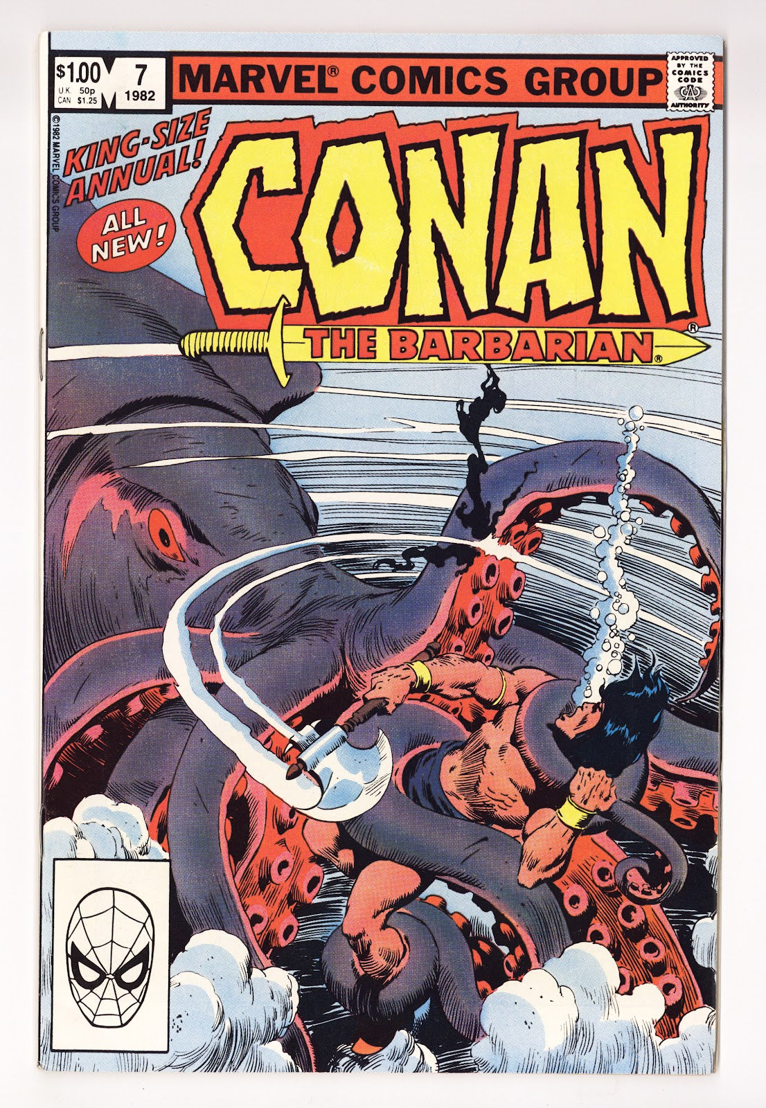 Conan Annual   7  Mid Grade   (1982)   Direct  