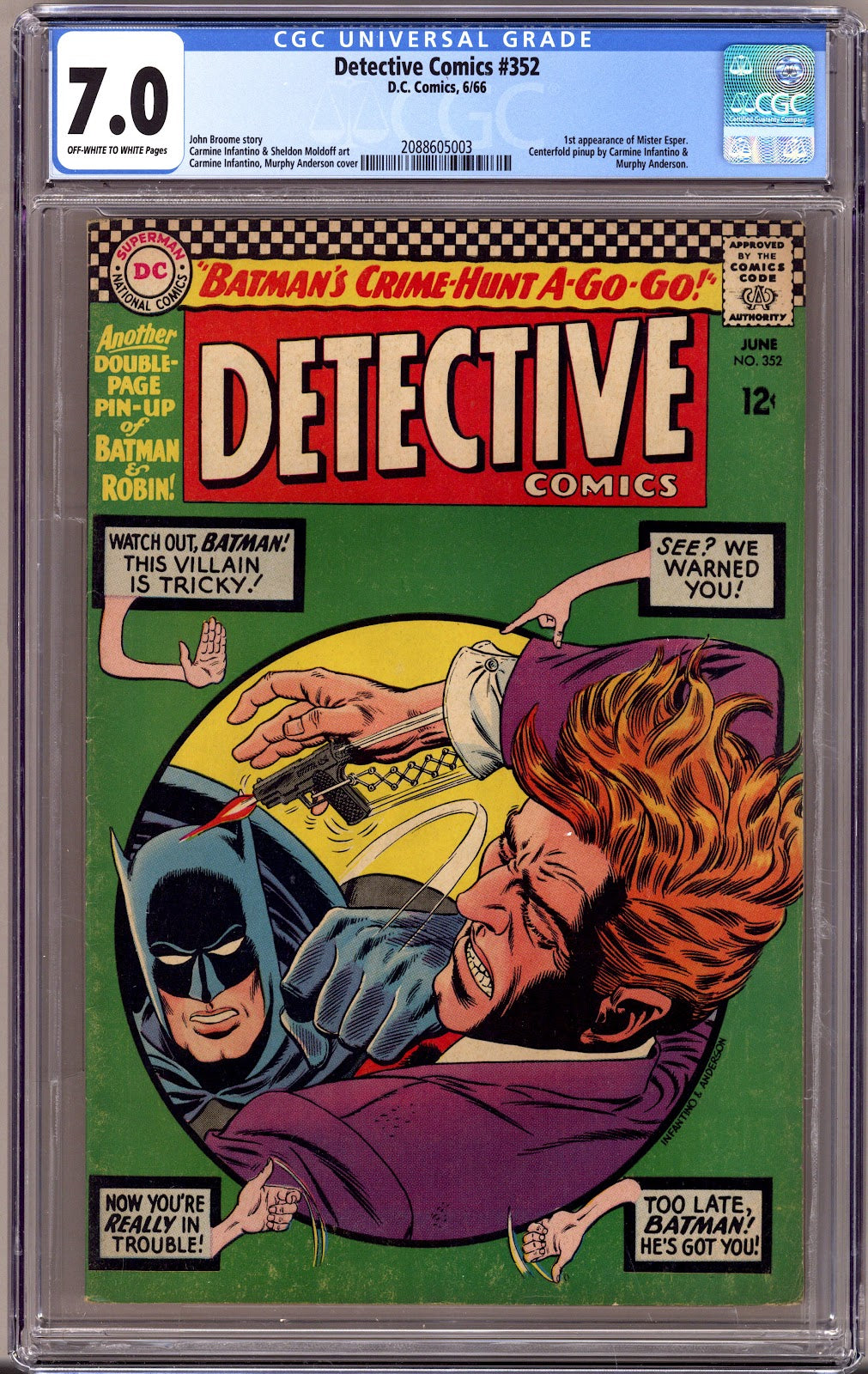 Detective Comics Vol 1 352 CGC 7.0 (FN/VF)   (1966)