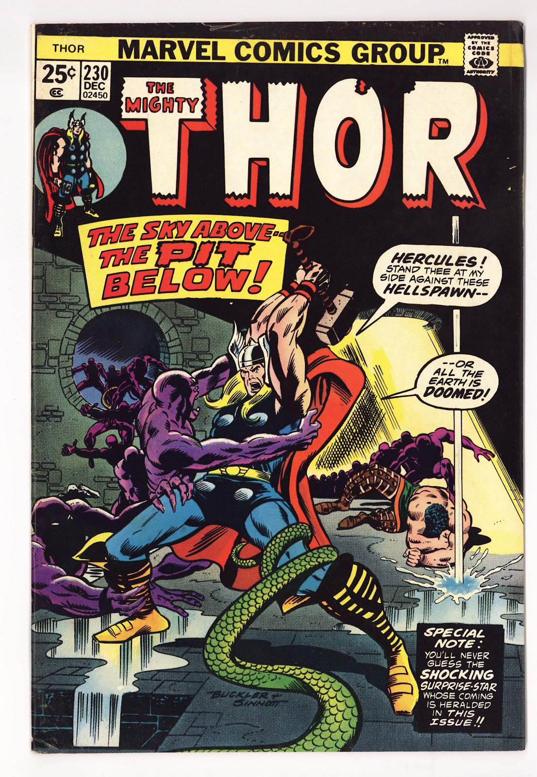Thor Vol 1 230  Low Grade   (1974)     