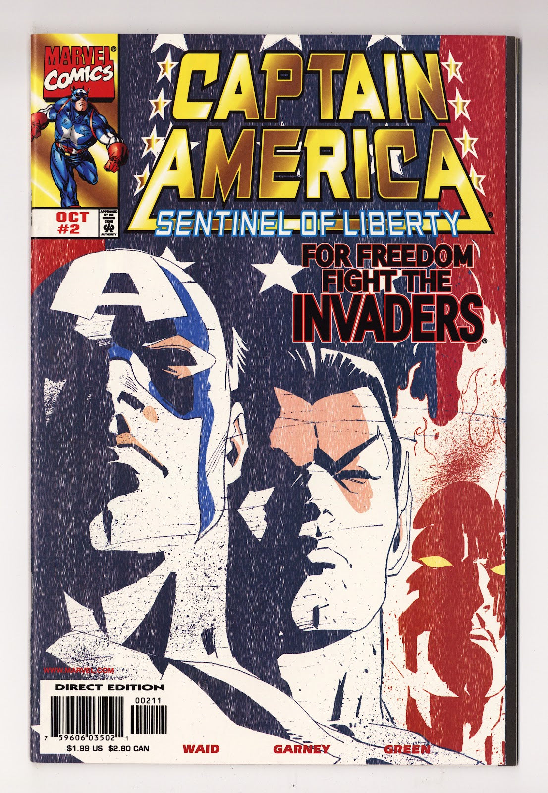 Captain America: Sentinel of Liberty Vol 1 2  High Grade   (1998)   Direct Edition  