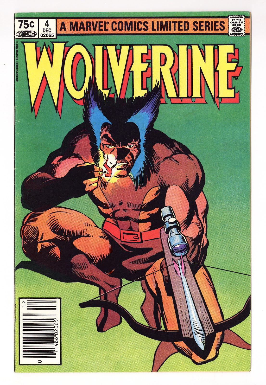 Wolverine Vol 1 4  FN (6.0)   (1982)   Canadian Price Variant  