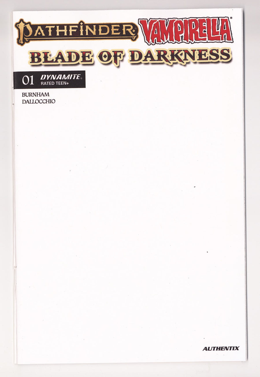 Pathfinder Vampirella Blade of Darkness #1 (2026) Blank Variant
