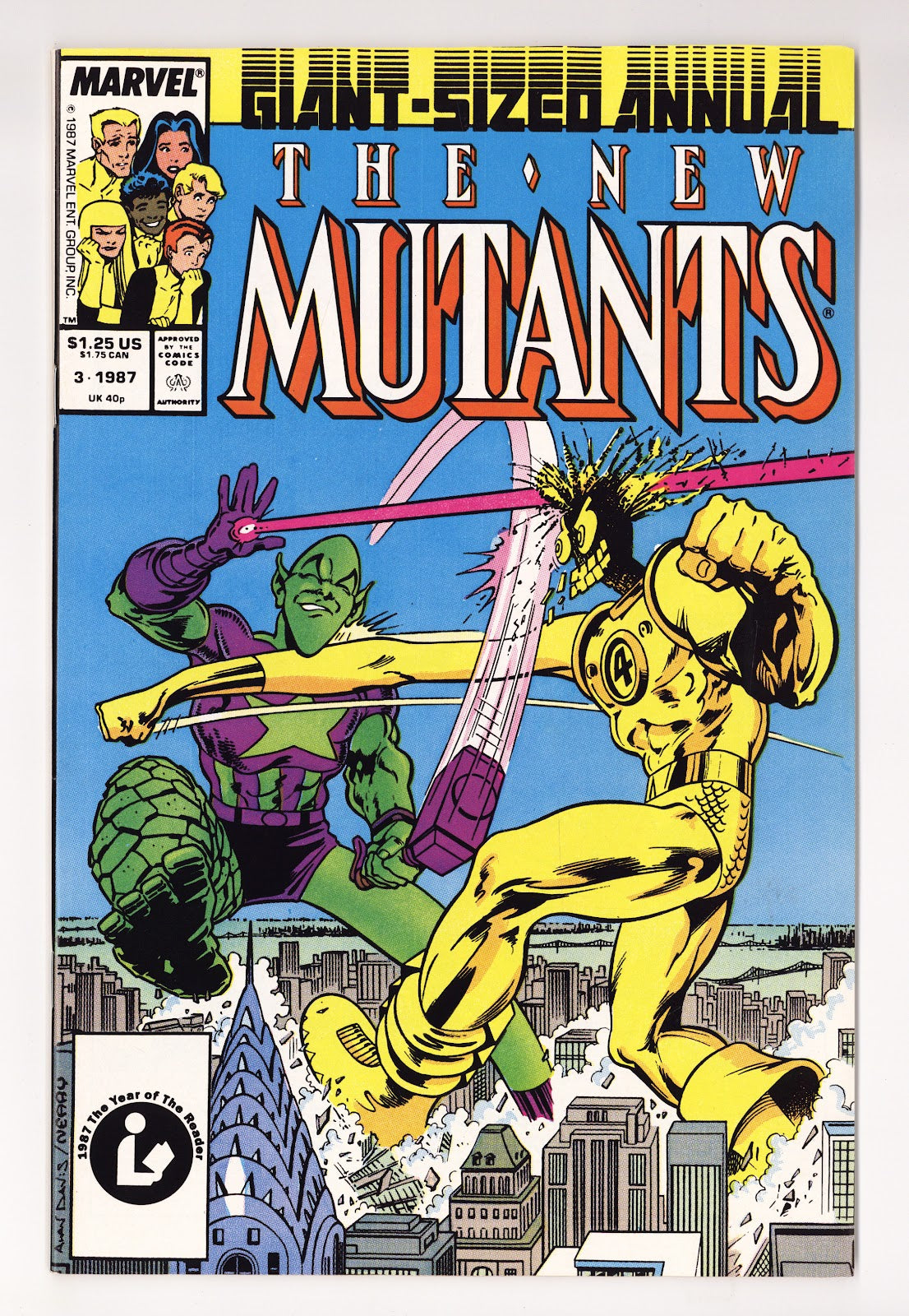 The New Mutants Annual Vol 1 3  High Grade   (1987)   Direct  