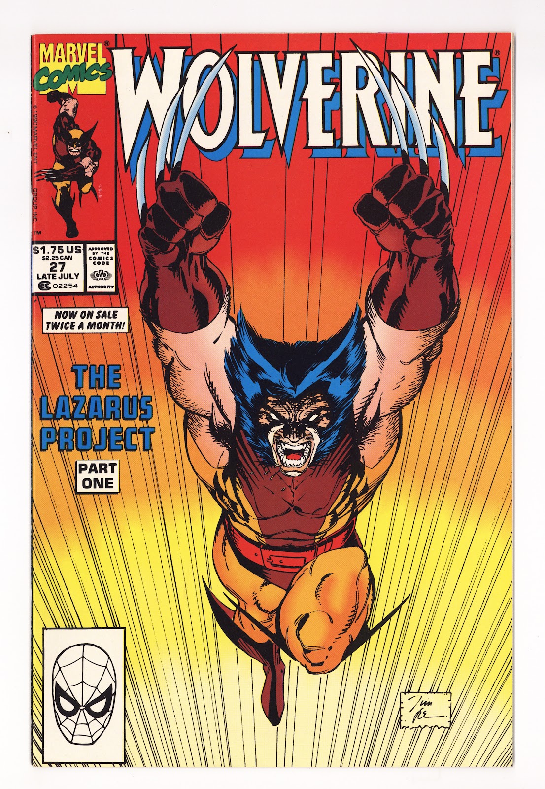 Wolverine Vol 2 27  NM- (9.2)   (1990)     