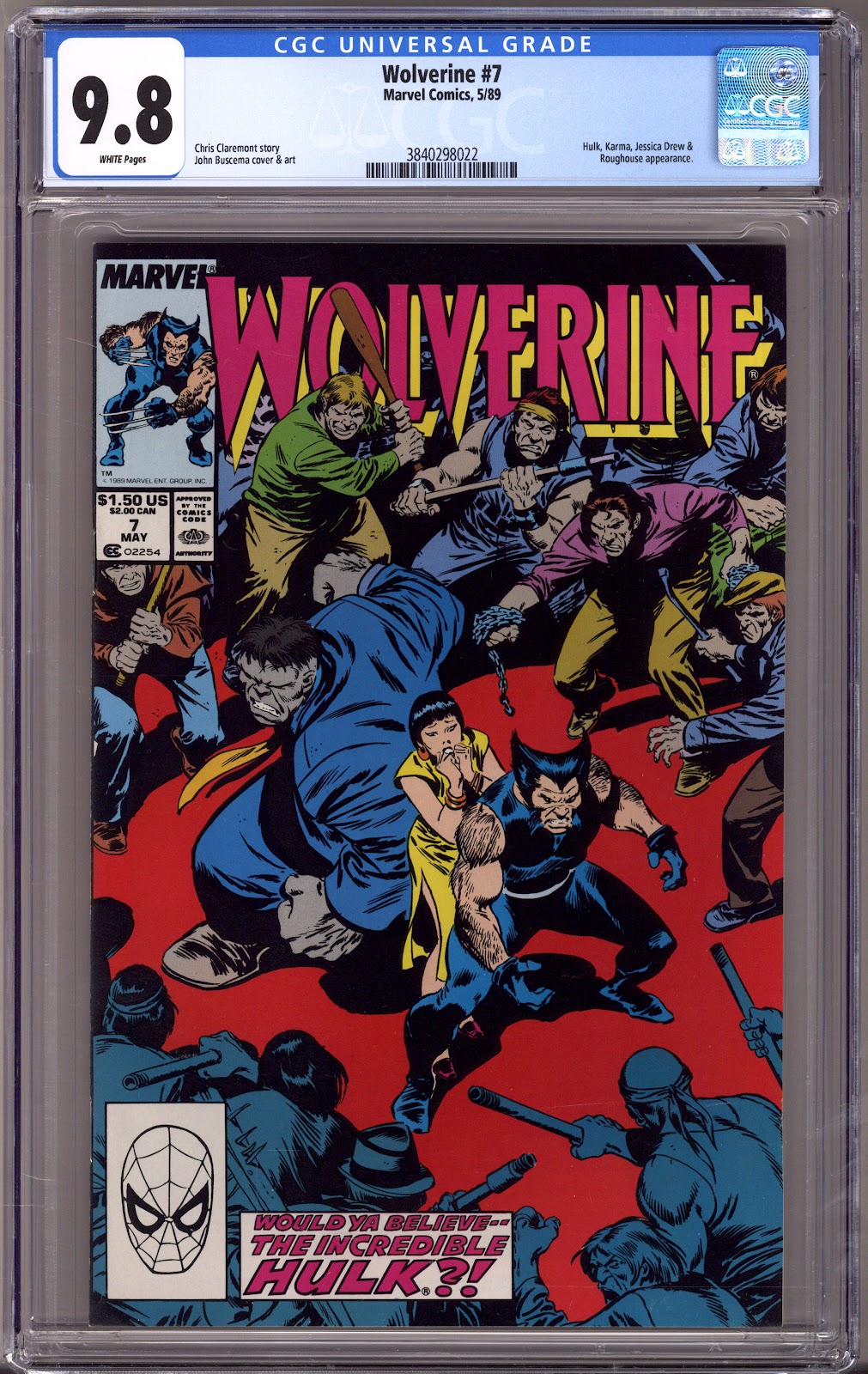 Wolverine Vol 2 7 CGC 9.8 (NM/M) (1989) 