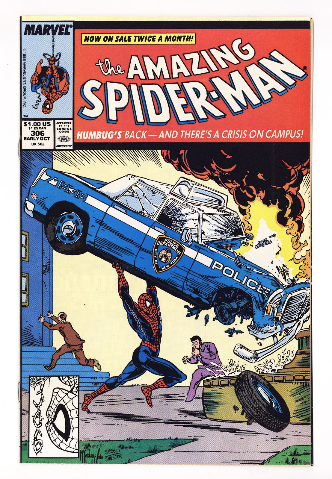 The Amazing Spider-Man Vol 1 306 NM- (9.2) (1988)  