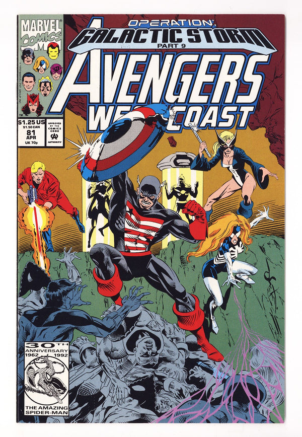 Avengers West Coast Vol 2 81 High Grade (1992) Direct