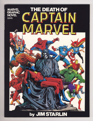 Marvel Graphic Novel 1 FN/VF (7.0) Death of Captain Marvel (1982)