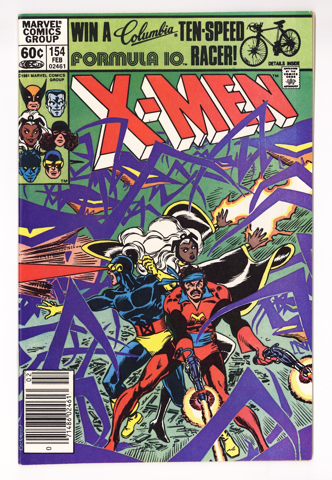 The Uncanny X-Men Vol 1 154  VF- (7.5)   (1982)   Newsstand  